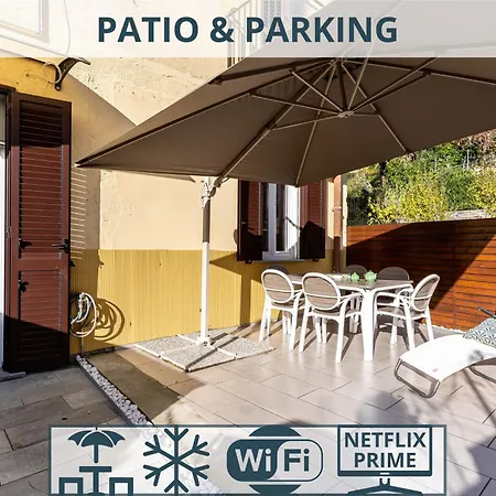Patio & Parking - Self Check-in & Access * Cernobbio